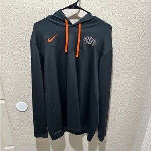 Nike Black and Orange OSU Hoodie